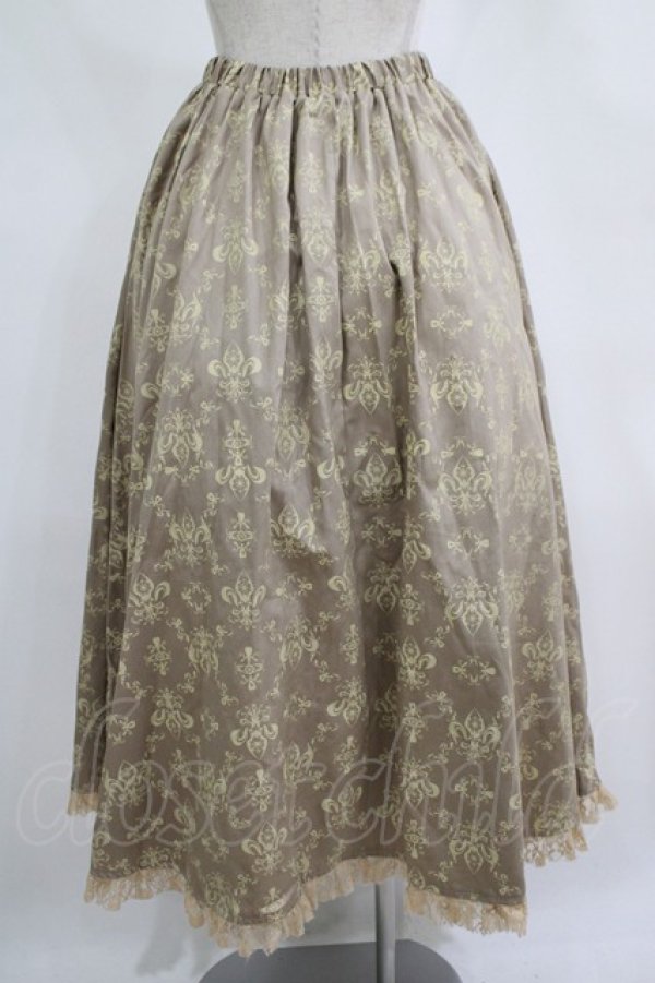画像3: STEAM / 総柄ロングスカート  ベージュ H-25-11-14-1006-HN-SK-KB-ZH (3)