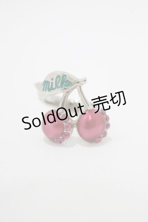 画像: MILK / チェリーリング 約9〜10号 ピンクチェリー H-25-11-14-1069-ML-AC-KB-ZH