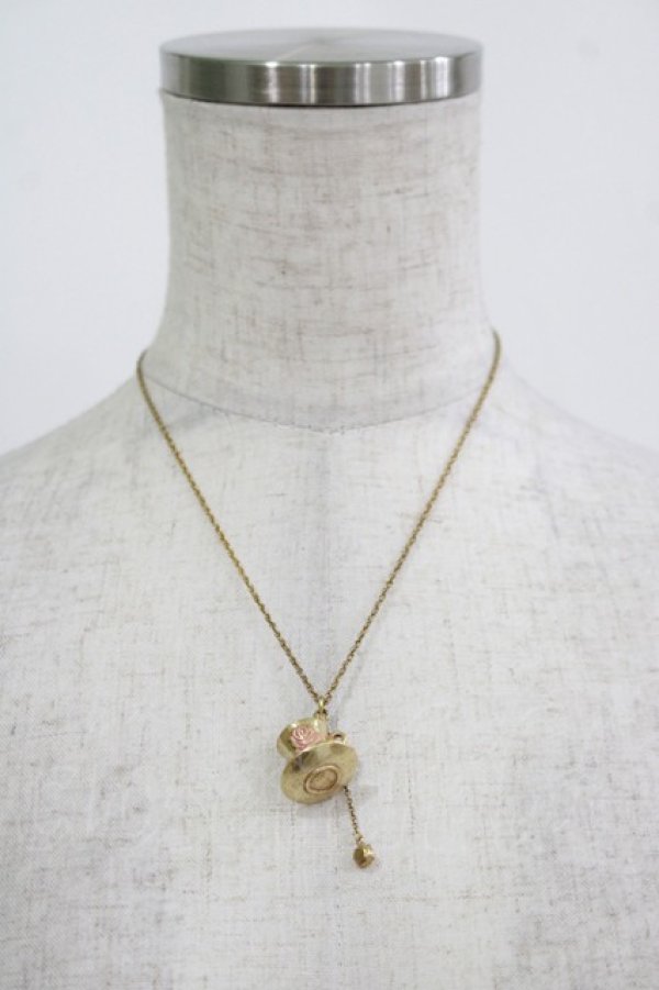 画像2: Emily Temple cute / ティーカップネックレス  ゴールド×ピンクストーン H-25-11-14-1070-ET-AC-KB-ZH (2)