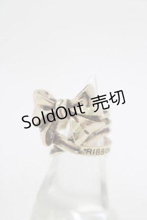 画像: MILK / RIBBON ME UPリング 約9号 ゴールド H-25-11-14-1071-ML-AC-KB-ZH