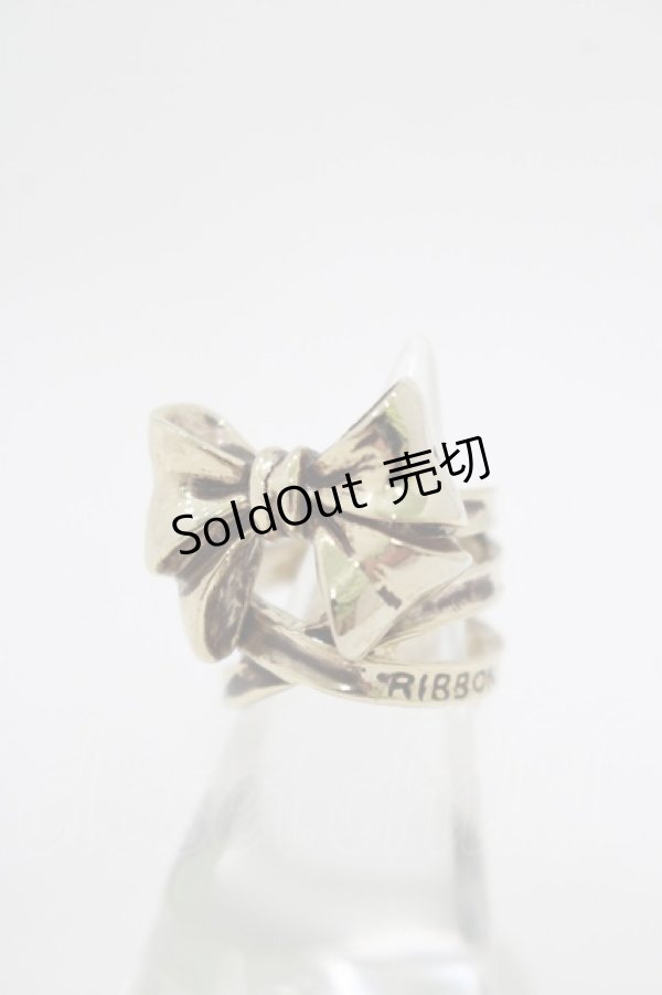 画像1: MILK / RIBBON ME UPリング 約9号 ゴールド H-25-11-14-1071-ML-AC-KB-ZH (1)