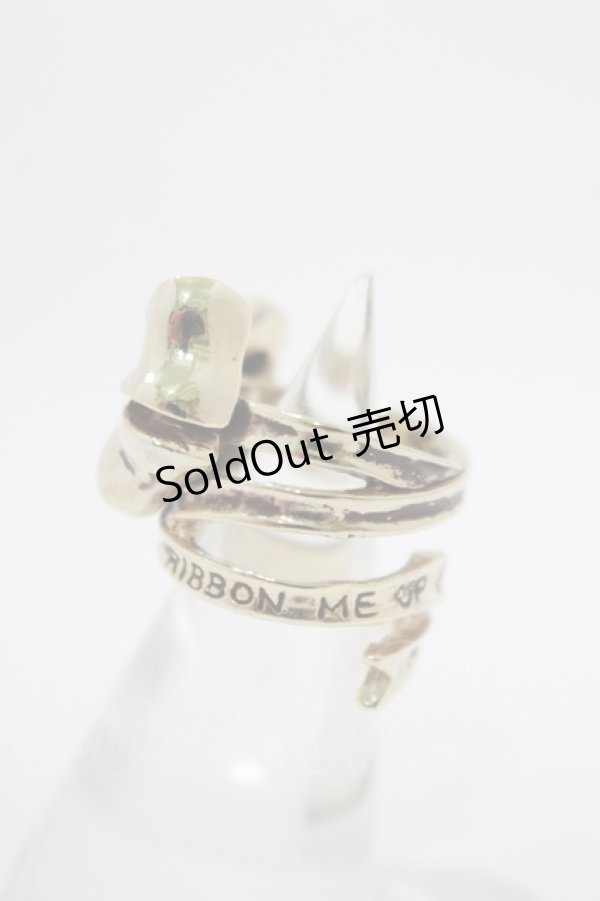 画像2: MILK / RIBBON ME UPリング 約9号 ゴールド H-25-11-14-1071-ML-AC-KB-ZH (2)