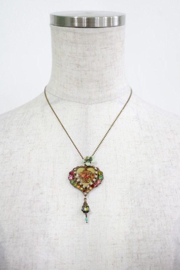 画像2: Michal Negrin / フラワーハートネックレス   H-25-11-14-1072-LO-AC-KB-ZH (2)