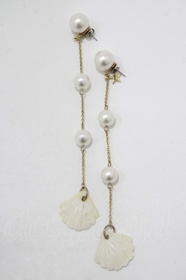 画像1: MILK / シェルピアス  ホワイト H-25-11-14-1074-ML-AC-KB-ZH (1)