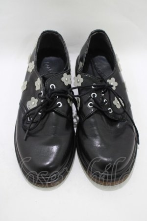 画像: merry jenny / おはな咲いたラバーソールシューズ M ブラック H-25-11-14-1075-LO-SH-KB-ZH