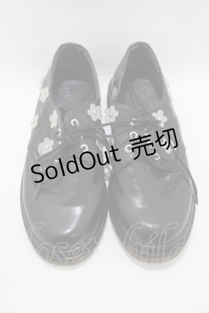 画像: merry jenny / おはな咲いたラバーソールシューズ M ブラック H-25-11-14-1075-LO-SH-KB-ZH
