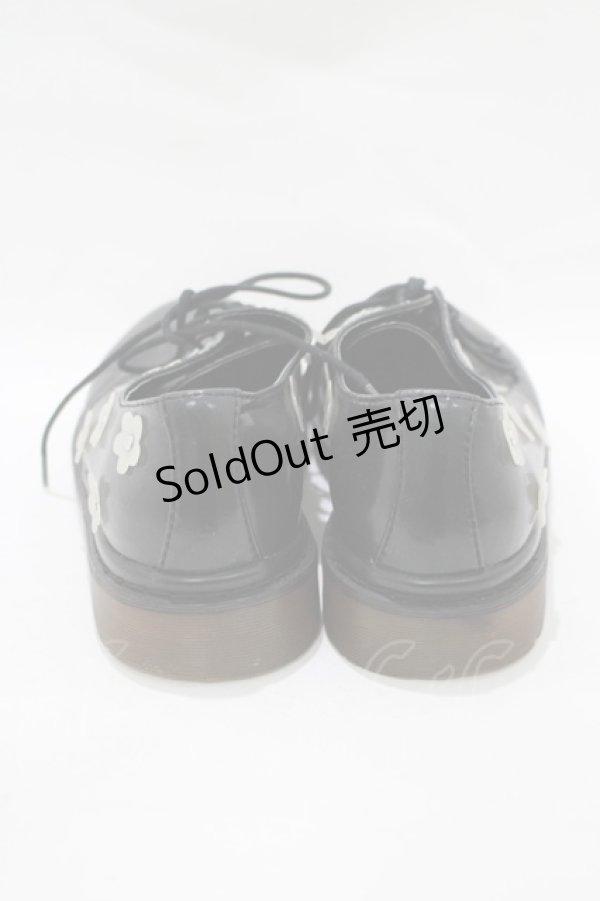 画像3: merry jenny / おはな咲いたラバーソールシューズ M ブラック H-25-11-14-1075-LO-SH-KB-ZH (3)