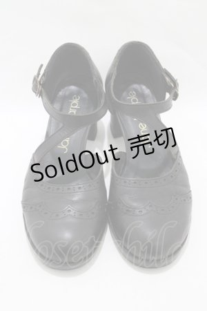 画像: Jane Marple / クロスストラップシューズ M ブラック H-25-11-14-1076-JM-SH-KB-ZH