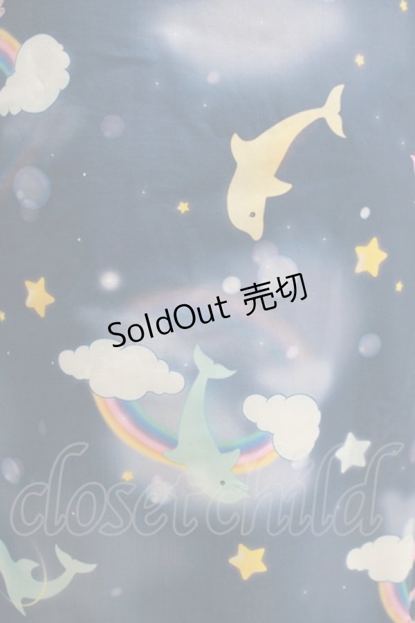 画像4: 【SALE】MILK / ドルフィンdreamワンピ  ネイビーベース H-25-11-14-1007-ML-OP-KB-ZT469 (4)