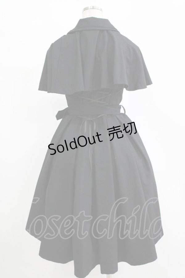 画像3: Sheglit / "Morstan"ケープベストワンピース  ブラック H-25-11-14-1001-EL-OP-KB-ZH (3)