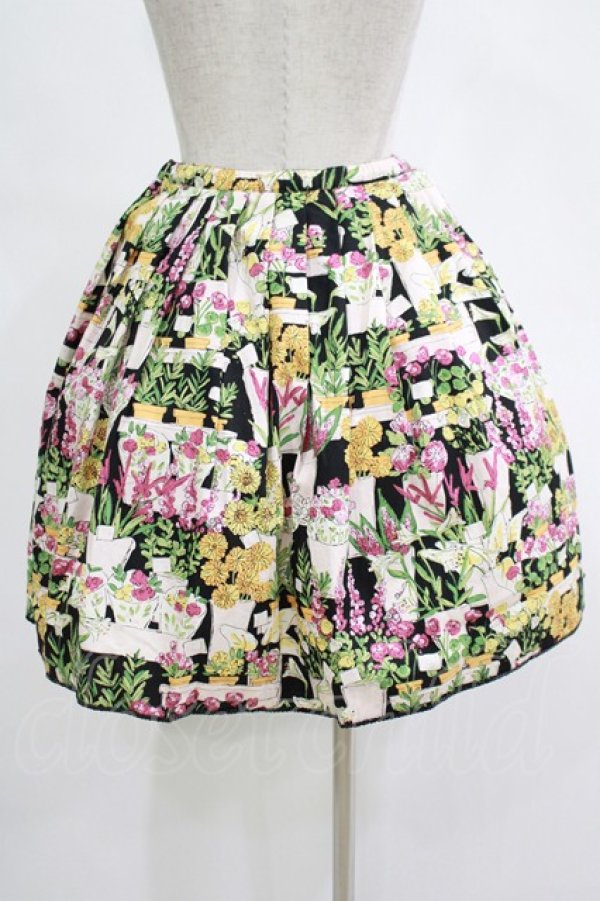 画像3: Emily Temple cute / フラワーショップスカート  ブラック H-25-11-14-1010-ET-SK-KB-ZH (3)