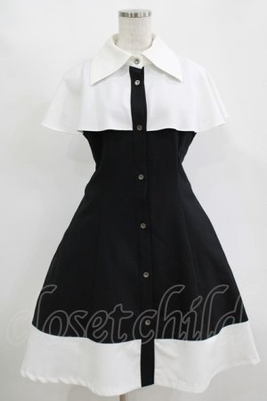 画像: MIHO MATSUDA / ワンピース・バルダ S ブラック×ホワイト H-25-11-14-1002-GO-OP-KB-ZH