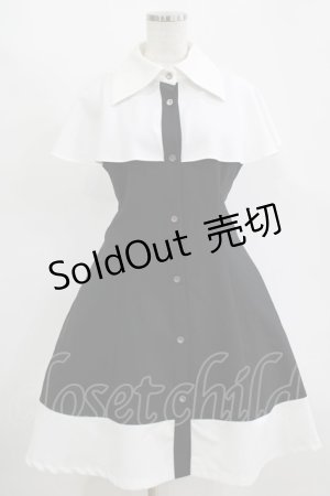 画像: MIHO MATSUDA / ワンピース・バルダ S ブラック×ホワイト H-25-11-14-1002-GO-OP-KB-ZH