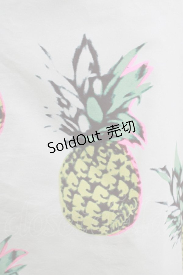 画像4: 【SALE】MILK / パイナップルプリンセスシャツワンピ  ブルーベース H-25-11-14-1012-ML-OP-KB-ZT470 (4)