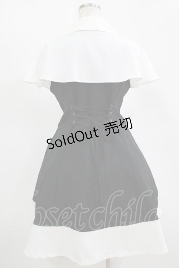 画像3: MIHO MATSUDA / ワンピース・バルダ S ブラック×ホワイト H-25-11-14-1002-GO-OP-KB-ZH (3)