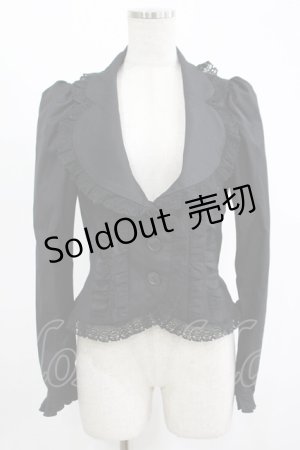 画像: BPN / レースフリルジャケット  ブラック H-25-11-14-1016-GO-JA-KB-ZH