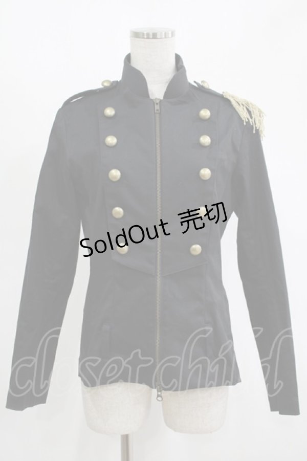 画像1: Na+H / ナポレオンジャケット  ブラック H-25-11-14-1017-PU-JA-KB-ZH (1)