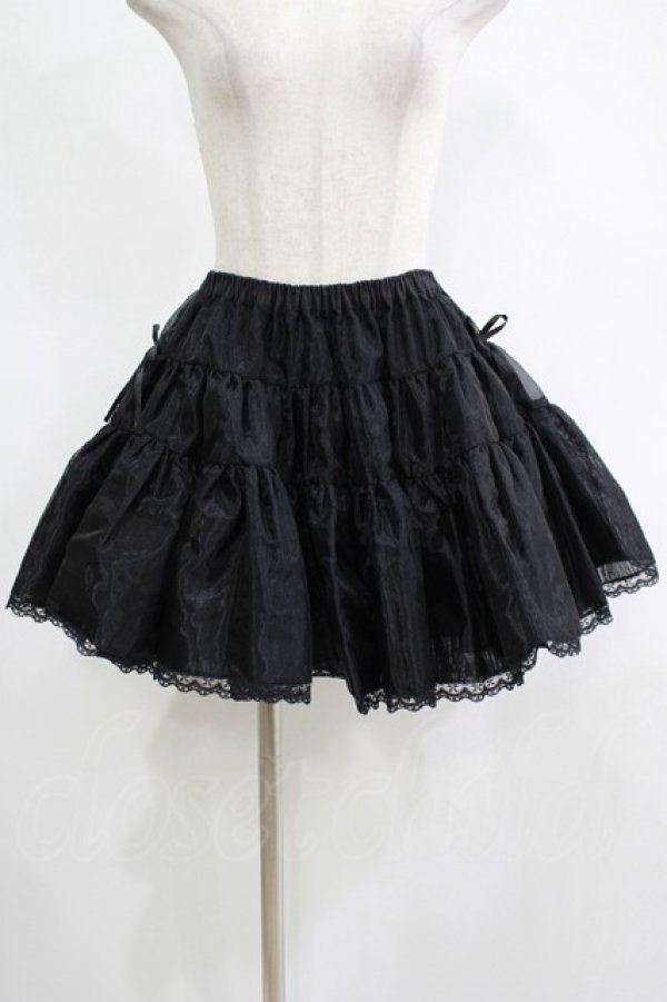 画像1: PUTUMAYO / オーガンジーパニエ  ブラック H-25-11-14-1019-PT-SK-KB-ZH (1)