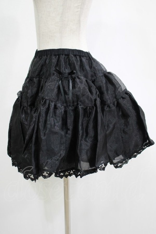 画像2: PUTUMAYO / オーガンジーパニエ  ブラック H-25-11-14-1020-PT-SK-KB-ZH (2)