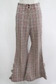 画像1: MILK / Autumnフレアパンツ  レッドナッツカラーチェック H-25-11-14-1021-ML-PA-KB-ZH (1)