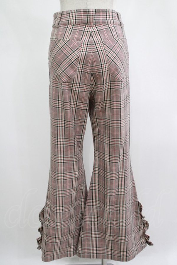 画像3: MILK / Autumnフレアパンツ  レッドナッツカラーチェック H-25-11-14-1021-ML-PA-KB-ZH (3)