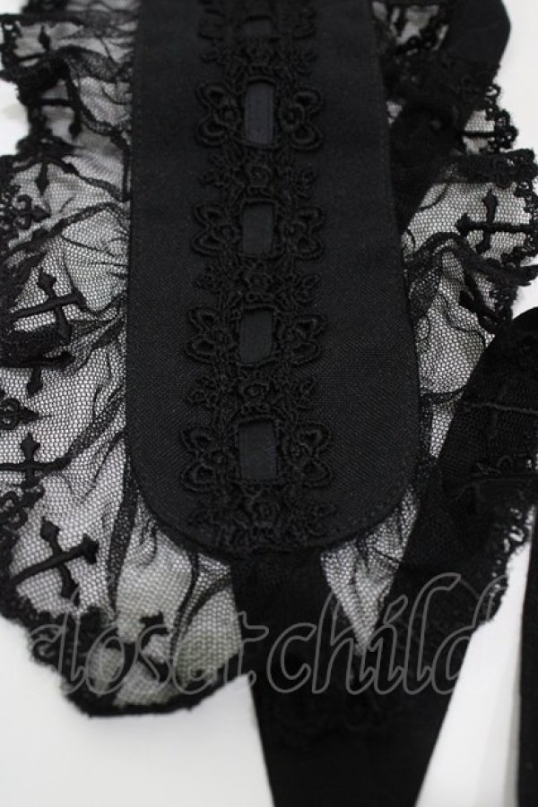 画像3: Innocent World / オリジナルクロスレースヘッドドレス  ブラック H-25-11-14-009-IW-AC-NS-ZH (3)