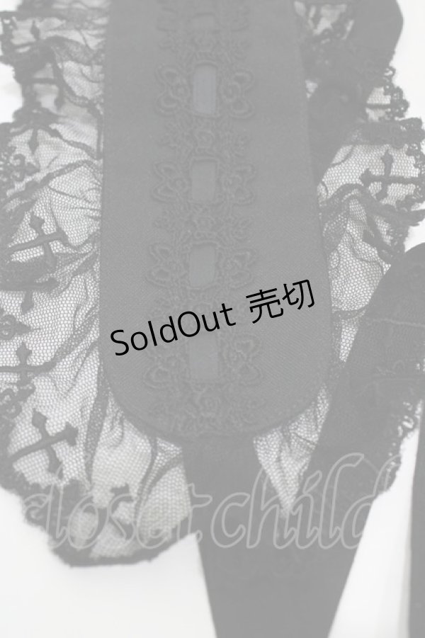 画像3: Innocent World / オリジナルクロスレースヘッドドレス  ブラック H-25-11-14-009-IW-AC-NS-ZH (3)