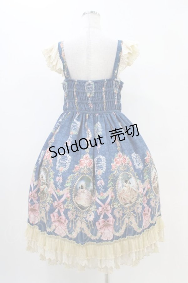 画像2: Infanta（海外ロリータブランド） / ジャンパースカートセット L ブルー H-25-11-14-014-0-OP-NS-ZH (2)