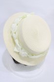 画像2: Innocent World / 薔薇リボンブレードハット  生成り H-25-11-14-002-IW-AC-NS-ZH (2)