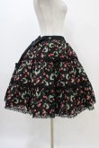 画像3: Angelic Pretty / チェリーシフォン3段フリルスカート Free ブラック H-25-11-14-019-AP-SK-NS-ZH (3)
