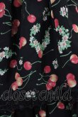 画像4: Angelic Pretty / チェリーシフォン3段フリルスカート Free ブラック H-25-11-14-019-AP-SK-NS-ZH (4)