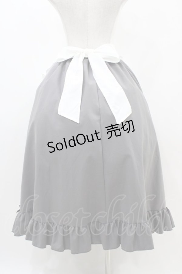 画像2: Cherirulu Chocola / MYフリルSK+エプロン LL グレー H-25-11-14-023-0-SK-NS-ZH (2)
