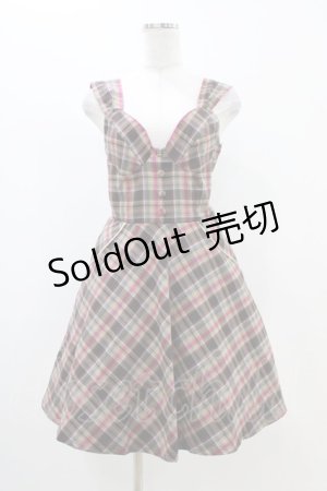 画像: Fi.n.t / チェックジャンパースカート Free ブラウン H-25-11-14-026-CA-OP-NS-ZH