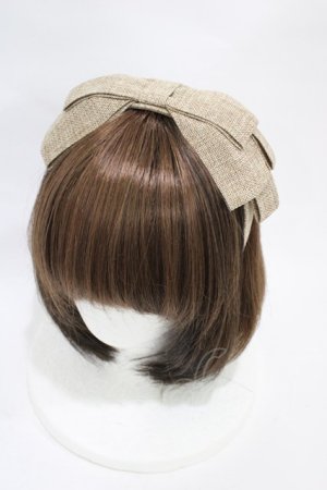 画像: an another angelus / リボンカチューシャ  Beige H-25-11-14-004-CA-AC-NS-ZH