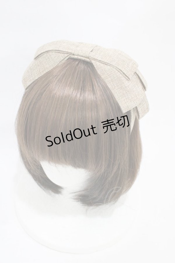 画像1: an another angelus / リボンカチューシャ  Beige H-25-11-14-004-CA-AC-NS-ZH (1)