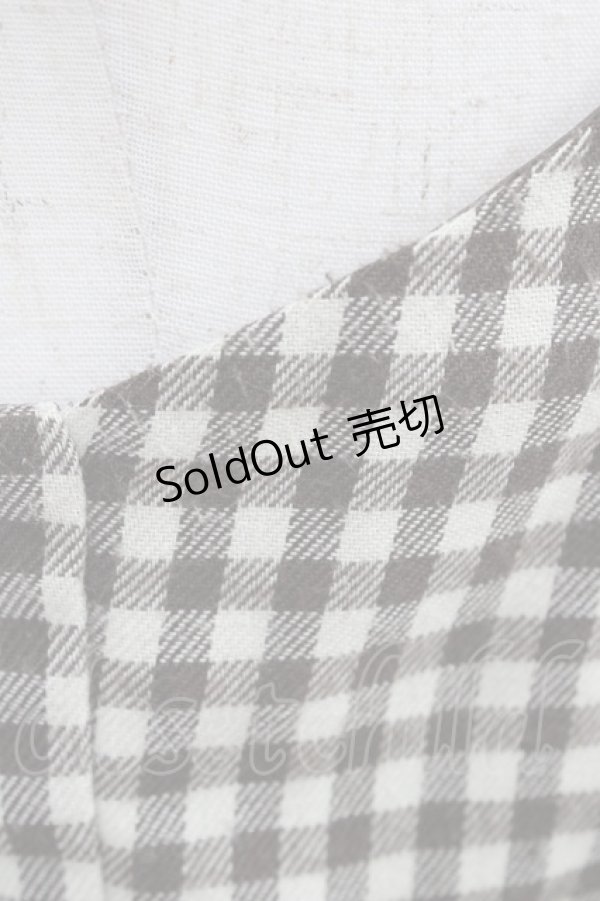 画像3: Fi.n.t / ブロックチェックジャンパースカート Free ブラウン H-25-11-14-027-CA-OP-NS-ZH (3)