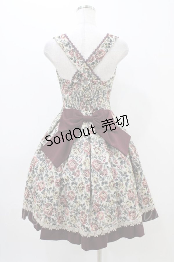 画像2: LODISPOTTO / ゴブランジャンパースカート M ボルドー H-25-11-14-028-LO-OP-NS-ZH (2)