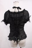 画像2: metamorphose / シフォンブラウス Free ブラック H-25-11-15-029-ME-BL-NS-ZH (2)