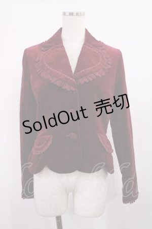 画像: BABY,THE STARS SHINE BRIGHT / 別珍スカラップジャケット Free エンジ H-25-11-15-032-BA-JA-NS-ZH