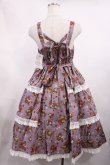 画像3: metamorphose / Strawberry Basket フロントボタンリボンジャンパースカート サイズ1 ラベンダー H-25-11-15-003-ME-OP-NS-ZH (3)