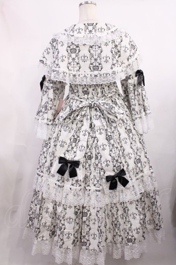 画像3: metamorphose / クラウンクロスケープ付ロングドレス サイズ1 オフ H-25-11-15-004-ME-OP-NS-ZH (3)