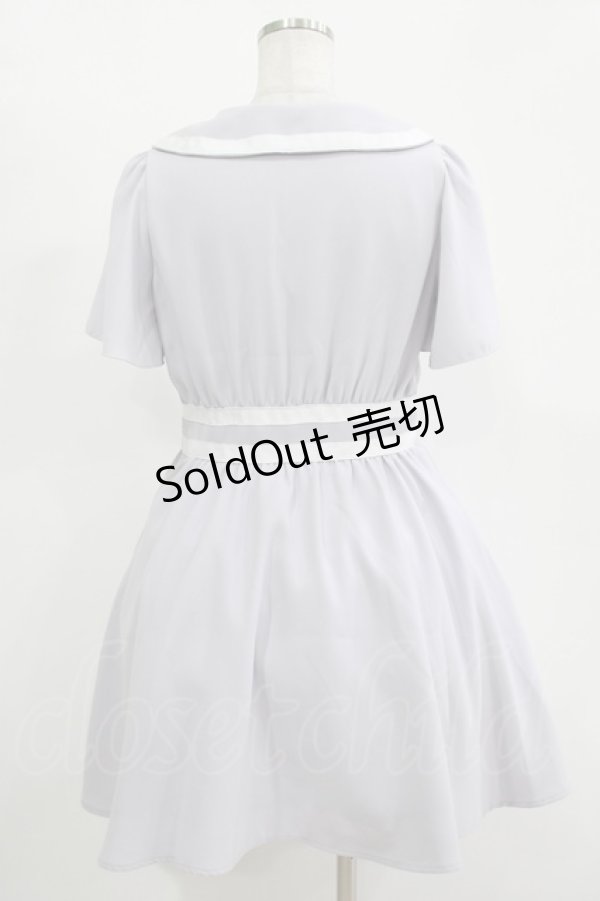 画像3: Secret Honey / グログランリボンワンピース Free ブルー H-25-11-15-1029-CA-OP-NS-ZH (3)