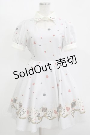 画像: Secret Honey / トランプ柄ワンピース Free サックス H-25-11-15-1030-CA-OP-NS-ZH