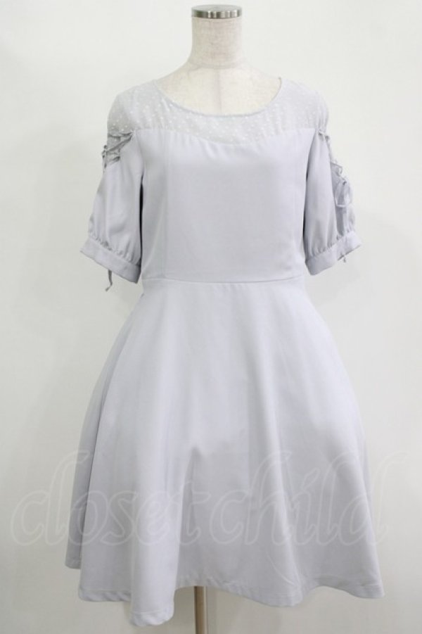 画像1: MAJESTIC LEGON / ドビードット切替ワンピース M ブルー H-25-11-15-1031-LO-OP-NS-ZH (1)