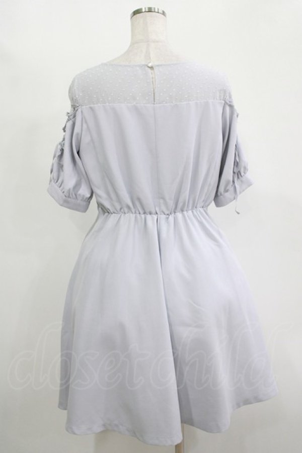 画像3: MAJESTIC LEGON / ドビードット切替ワンピース M ブルー H-25-11-15-1031-LO-OP-NS-ZH (3)