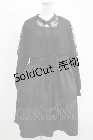 画像: Lovely Tency / ALC*ケープワンピース LL ブラック H-25-11-15-1032-GO-OP-NS-ZH