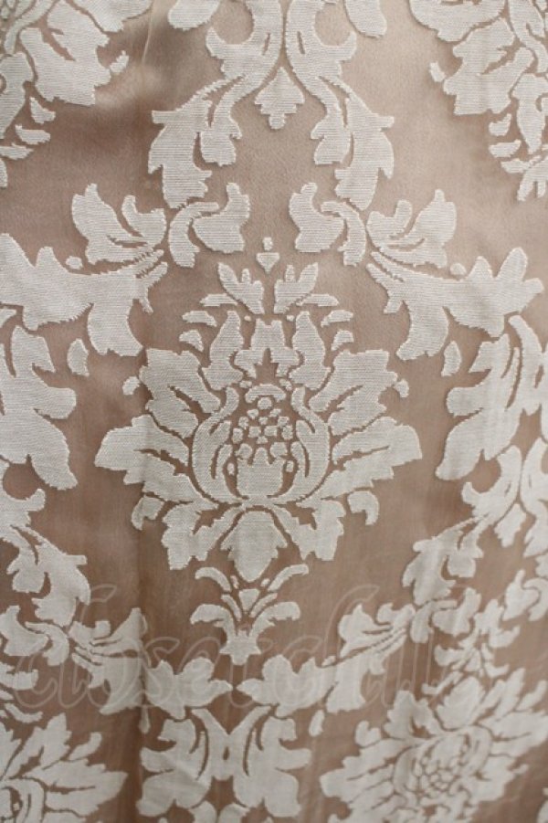 画像4: axes femme / オーナメント柄タックスカート M ベージュ H-25-11-15-1034-AX-SK-NS-ZH (4)