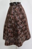 画像2: axes femme / 花柄チュールスカート M ブラウン H-25-11-15-1035-AX-SK-NS-ZH (2)