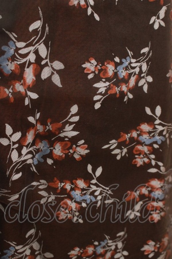 画像4: axes femme / 花柄チュールスカート M ブラウン H-25-11-15-1035-AX-SK-NS-ZH (4)