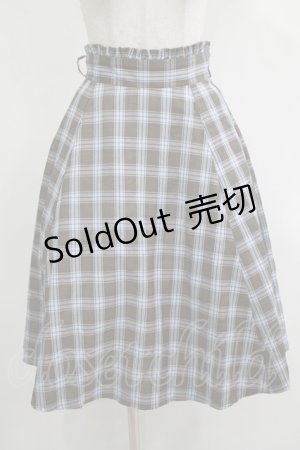 画像: Amavel / ベルト付ミドル丈スカート Free サックス H-25-11-15-1037-CA-SK-NS-ZH